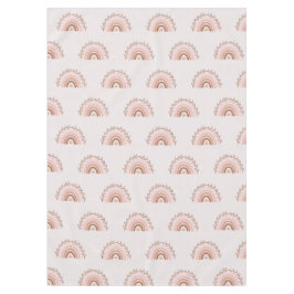 Terracotta Boho Rainbow, Dusty Pink Tischdecke