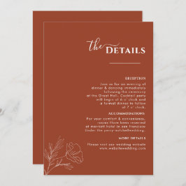 Terracotta Boho Touristik, Rosthochzeit Programm