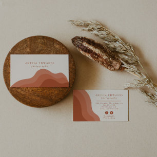 Terracotta boho Visitenkarte Modernes Business