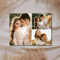 Terracotta Boho Wedding Foto Danke Postcard