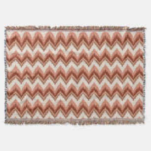 Terracotta Boho Zigzag - Rustikal Zickzack Decke