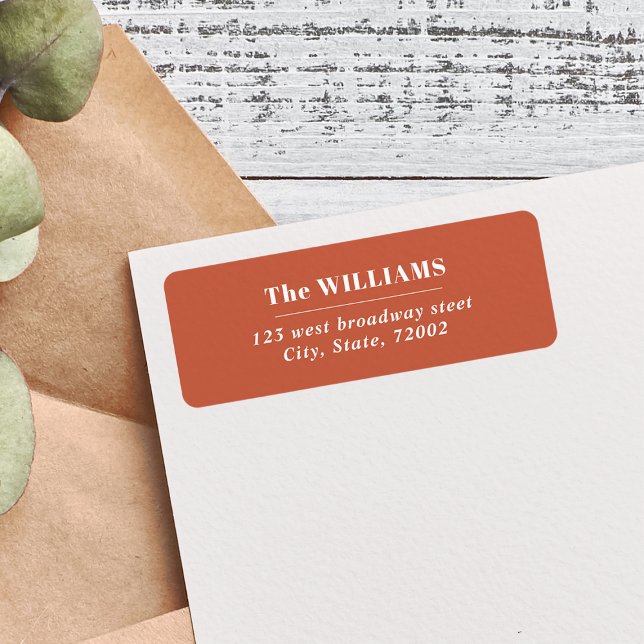 TERRACOTTA Bold Modern Eleganter Familienname (Von Creator hochgeladen)