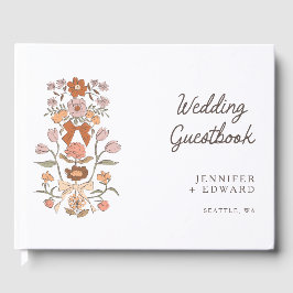 Terracotta Bows & Blossoms Blumenzehen Gästebuch