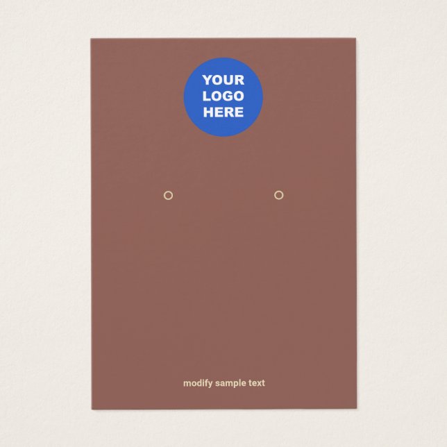 Terracotta Brown Add your logo Ooge Display (Vorderseite)