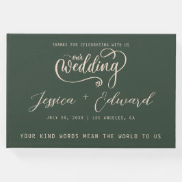 Terracotta Burnt Orange Elegante Moderne Minimalis Gästebuch