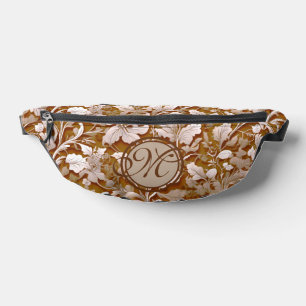 Terracotta Burnt Orange Modernes botanisches Boho Bauchtasche