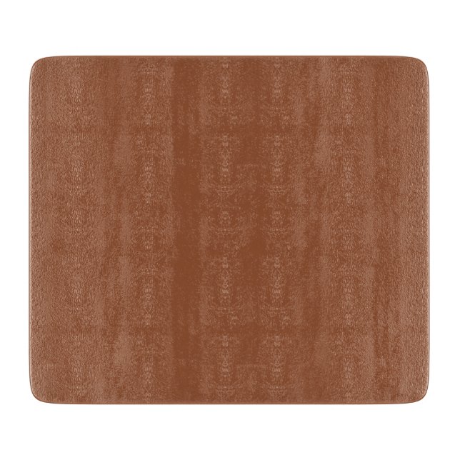 Terracotta Burnt Orange Solid Color Schneidebrett (Vorderseite)