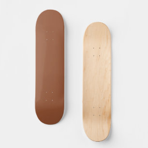 Terracotta Burnt Orange Solid Color Skateboard