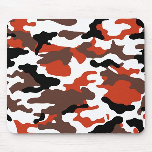 Terracotta Camouflage Mousepad (Vorne)