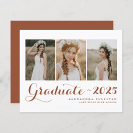 Terracotta Class of 2025 Foto Collage Abschluss