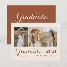 Terracotta Class of 2025 Foto Collage Abschluss