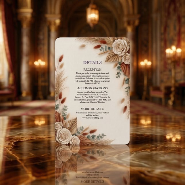 Terracotta Cream and Sage Minimalist Begleitkarte (Von Creator hochgeladen)