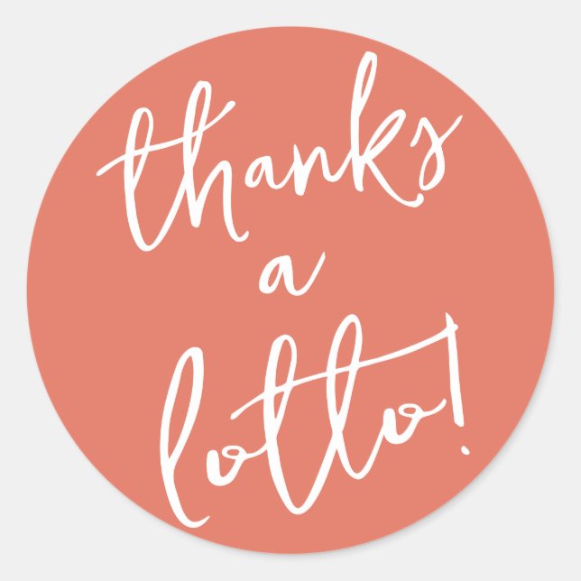 Terracotta Dank Lotto Sticker (Vorderseite)