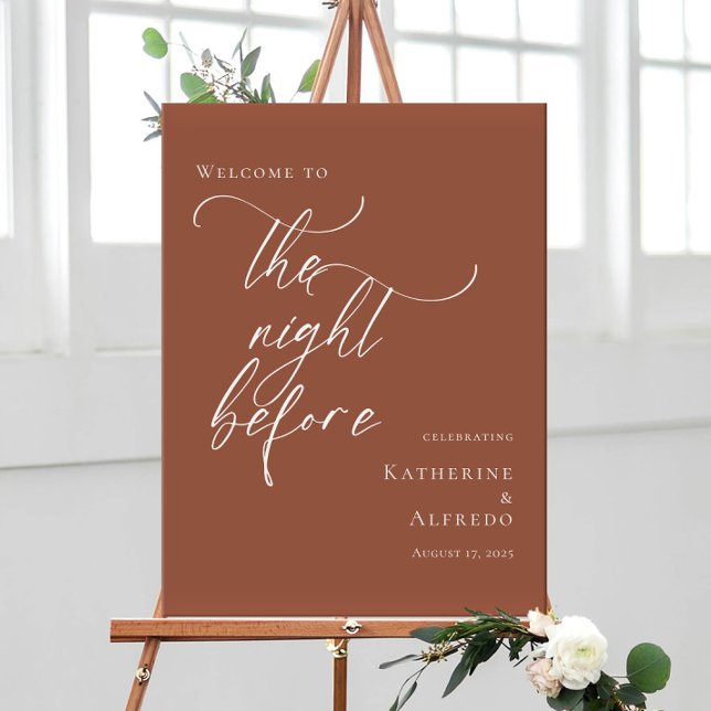 Terracotta Der Abend vor der Probe willkommen Poster (Von Creator hochgeladen)