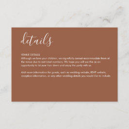 Terracotta Details Eintrittskarte Begleitkarte