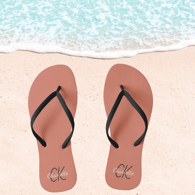 Terracotta dusty earth name monosty flip flops (Von Creator hochgeladen)