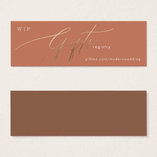 Terracotta Dusty Orange Rodelbahn mit Aussicht (Vorne & Hinten)