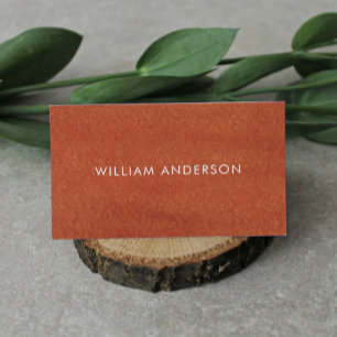Terracotta Earthy Tone Business Card Visitenkarte