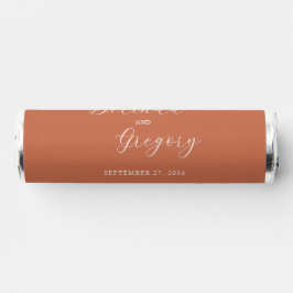 Terracotta Elegante Script Calligraphy Wedding
