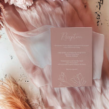 Terracotta Empfang Card | Boho Hand Gezeichnet Des