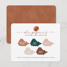 Terracotta Fall 2021 Wedding Color Palette Card