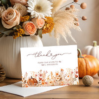 Terracotta Fall Pumpkin Brautparty Vielen Dank
