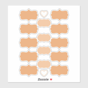 Terracotta-Farbe Kreieren Sie Ihre eigenen Vinyl-L Aufkleber