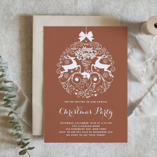 Terracotta Festival Verzierte Ornamente Party Einladung