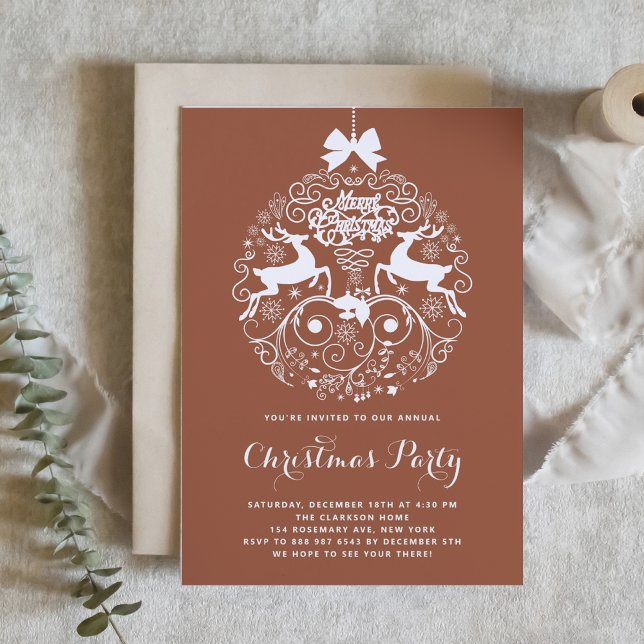 Terracotta Festival Verzierte Ornamente Party Einladung (Von Creator hochgeladen)