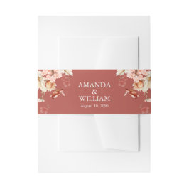 Terracotta Floral Bauch Band