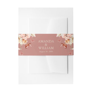 Terracotta Floral Bauch Band