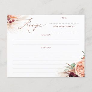 Terracotta Floral Boho Brautparty Rezept