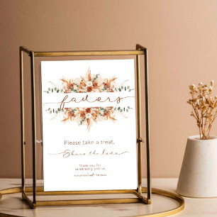 Terracotta Floral Eukalyptus Favoriten Zeichen Poster
