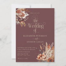 Terracotta Floral | Herbst-Blume Hochzeit