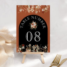 Terracotta Floral Wildblume Black Wedge