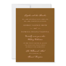 Terracotta Formal Calligraphy Elegante Hochzeit