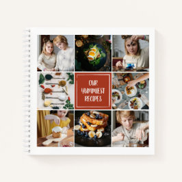 Terracotta Foto Collage 8 Bilder Familie Rezepte Notizbuch