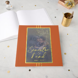 Terracotta Foto Wedding Foil Guestbook Gästebuch