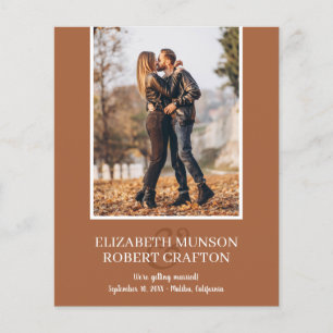 Terracotta Foto Wedding Save the Date