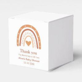 Terracotta Gender Neutraler Boho Regenbogen-Brauch Geschenkschachtel