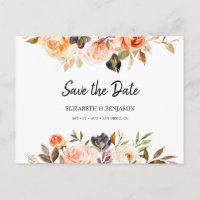 Terracotta Gold Orange Save the Date
