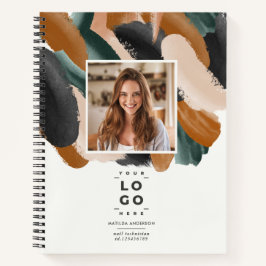 Terracotta grün Modernes minimales Foto abstrakt Notizbuch