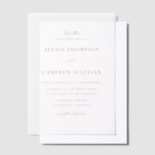 Terracotta Hand Lettered Calligraphy Wedding