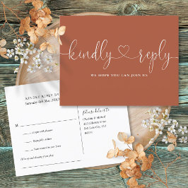 Terracotta Heftskriptaufforderung UAWG Einladungspostkarte