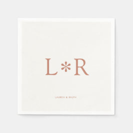 Terracotta & Ivory | Stylish Modern  Serviette