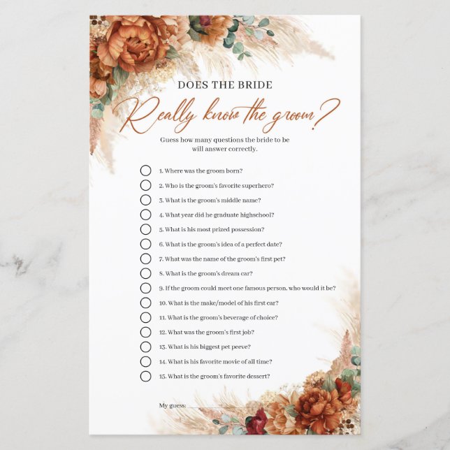 Terracotta kennt die Braut wirklich den Boden (Vorderseite)