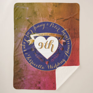 Terracotta Lapis Lazuli Hochzeitstag Sherpadecke