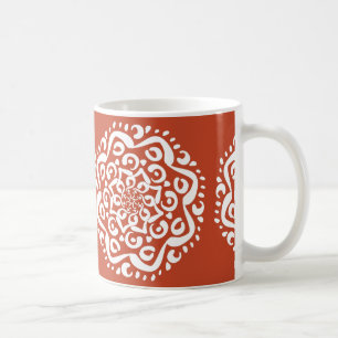 Terracotta Mandala Tasse