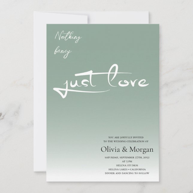 Terracotta Minimalistisch Calligrafy Script Weddin Einladung (Vorderseite)