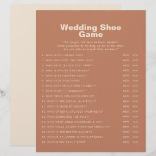 Terracotta Minimalistisches formales Hochzeitsschu